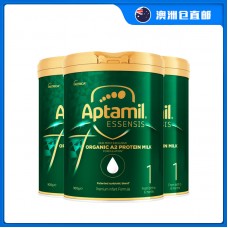 【澳洲直邮包邮】Aptamil 爱他美 奇迹绿罐 有机A2蛋白婴幼儿奶粉一段 900克x3罐（0-6个月）【收件人身份证必须上传】【新疆、西藏、内蒙古、青海、宁夏、海南、甘肃，需加收运费】